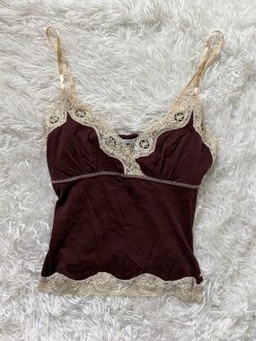 Self Esteem Y2K Lace-Trim Cami Tank Top